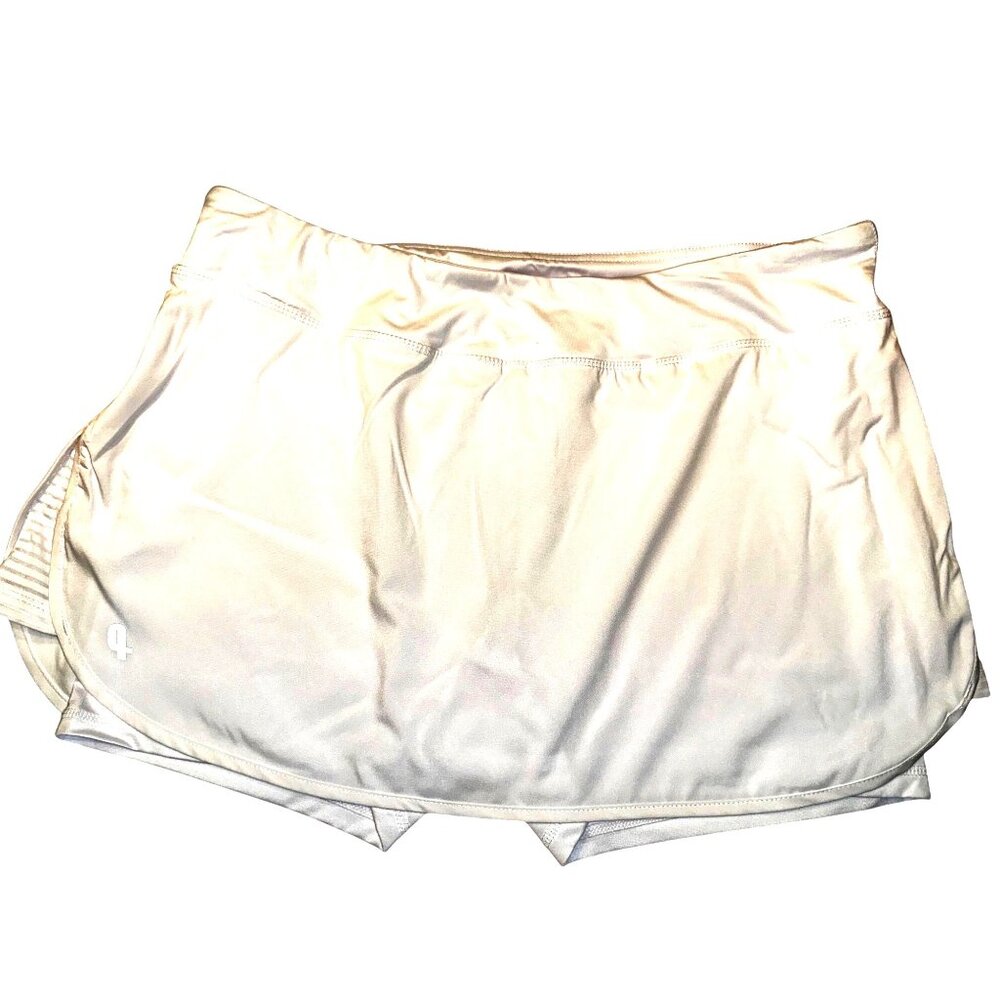 Womens White Penn Athletic Tennis Skirt With Built-In Compression Shorts Size M